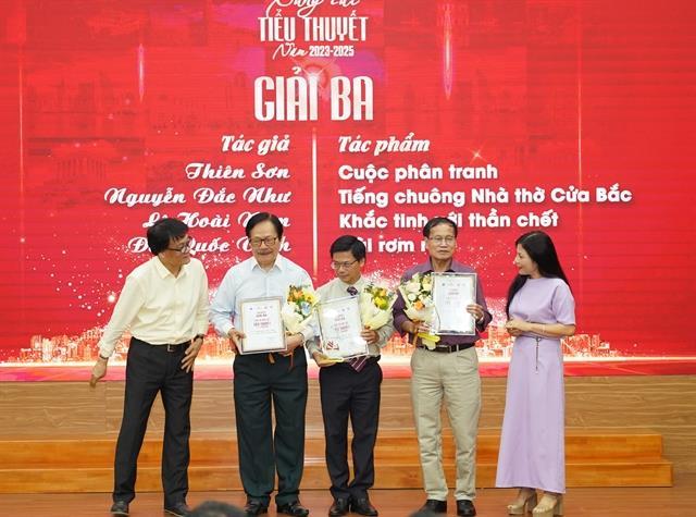 Novels reflecting different fields of life honoured with prizes

