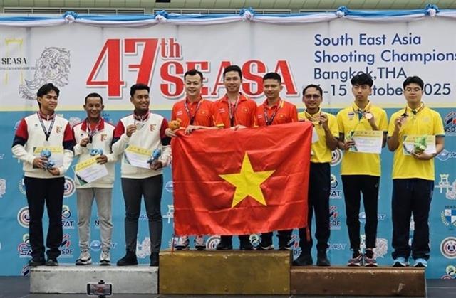Việt Nam shoots to the top at regional championship
