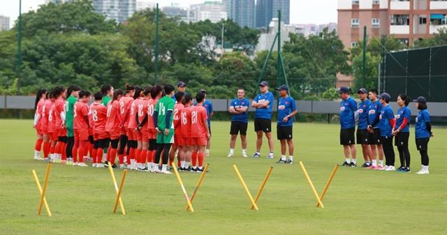 Vietnamese womens football team gear up for 33rd SEA Games