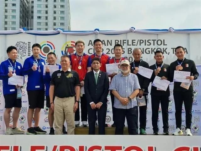 Marksmen win first ever Asian gold in 25m rapid fire