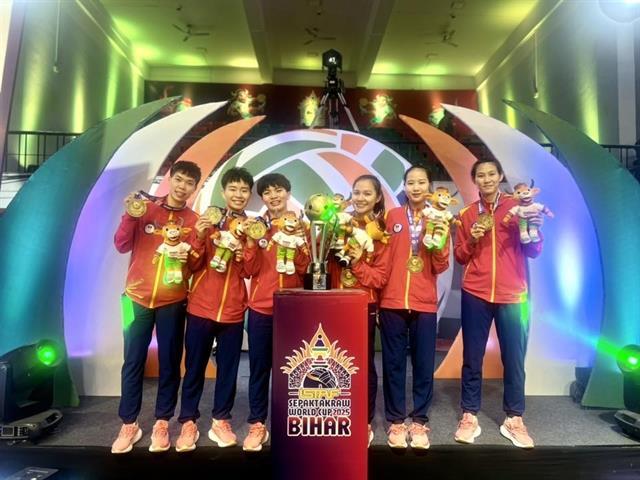 Việt Nams sepak takraw team place second in World Cup