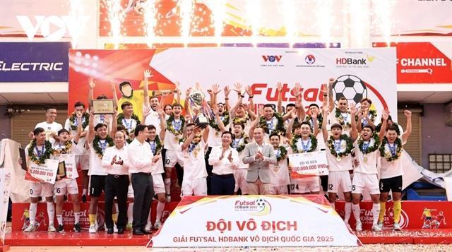 Thái Sơn Nam defend championship title at HDBank National Futsal Championship
